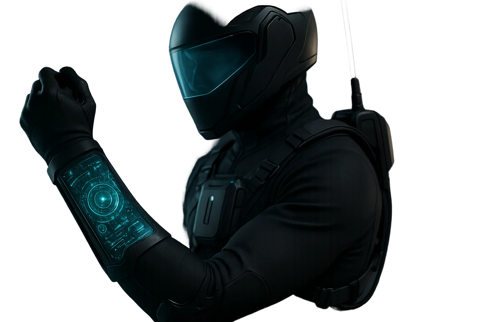 Connected operator — forearm display