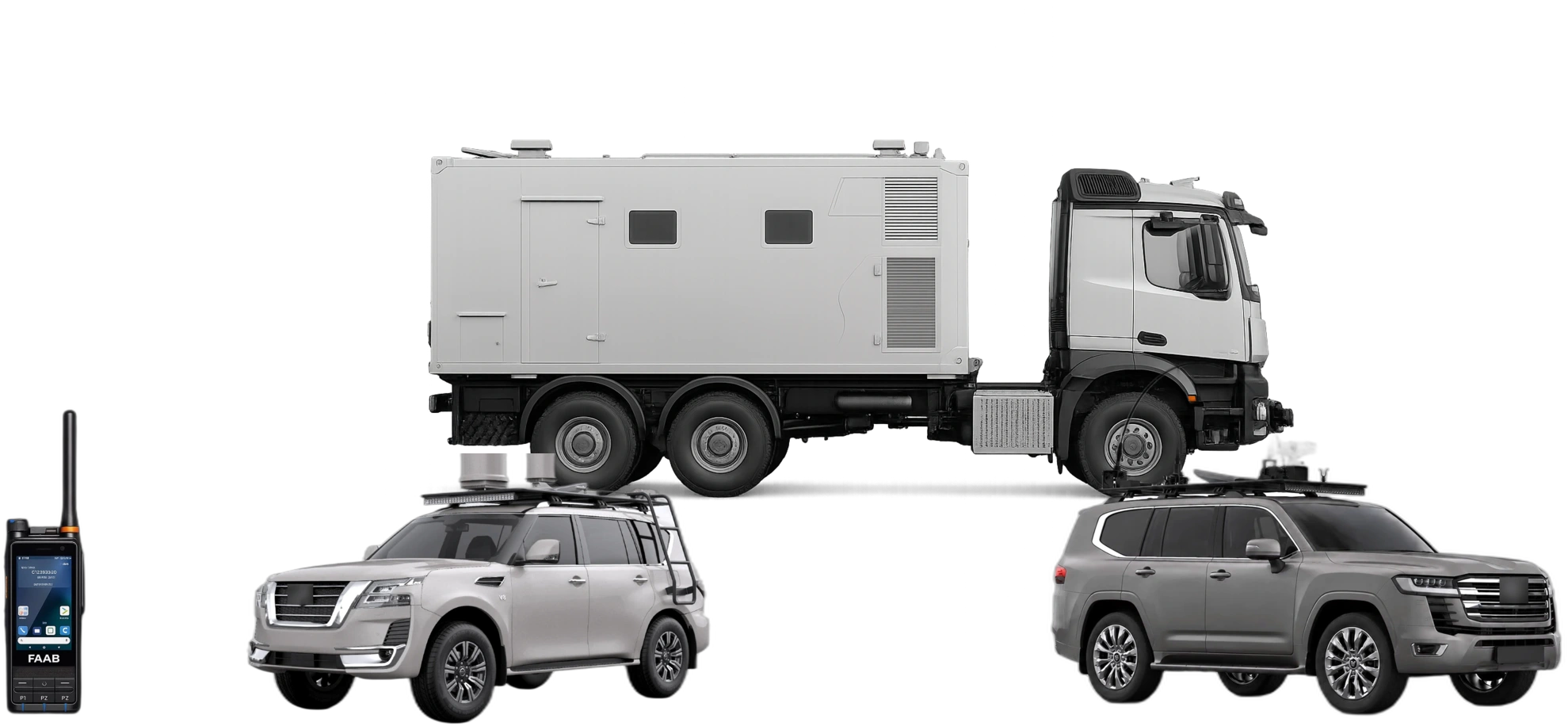 FAAB product family — command vehicles and secure radios